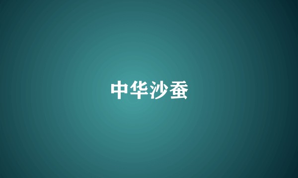 中华沙蚕