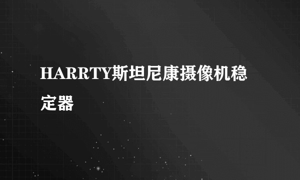 HARRTY斯坦尼康摄像机稳定器