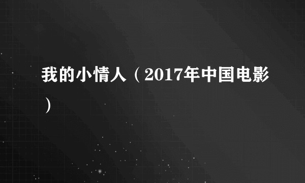 我的小情人(2017年中国电影)