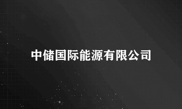 中储国际能源有限公司
