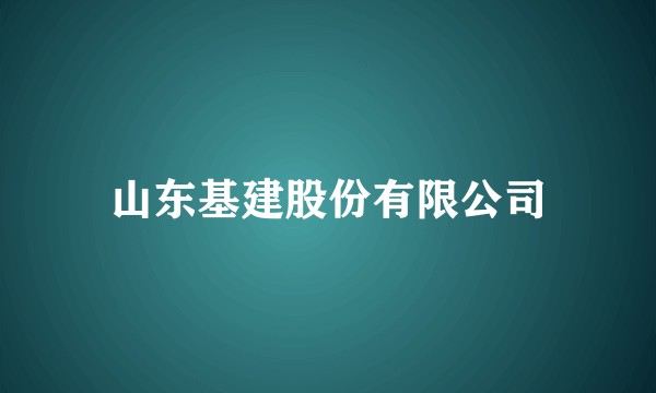 山东基建股份有限公司