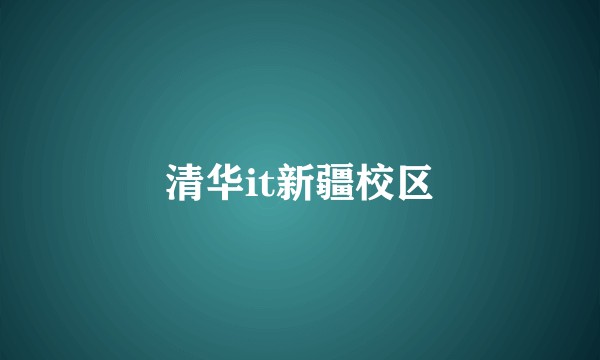 清华it新疆校区