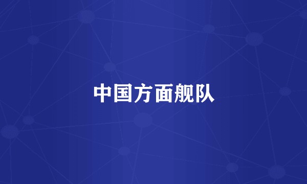 中国方面舰队