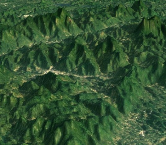 三维地景仿真