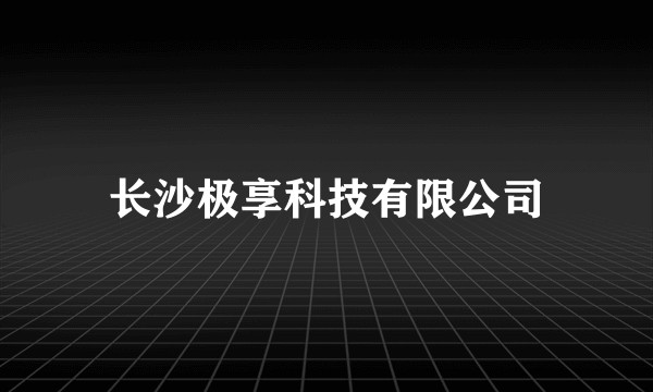 长沙极享科技有限公司