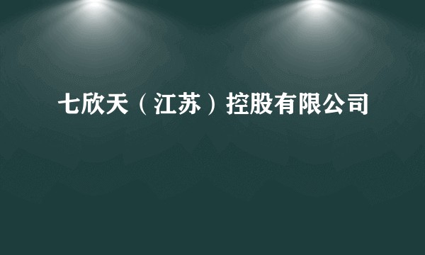 七欣天（江苏）控股有限公司