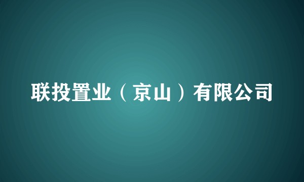 联投置业（京山）有限公司