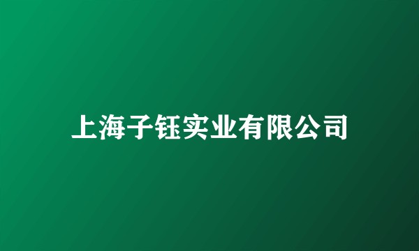 上海子钰实业有限公司