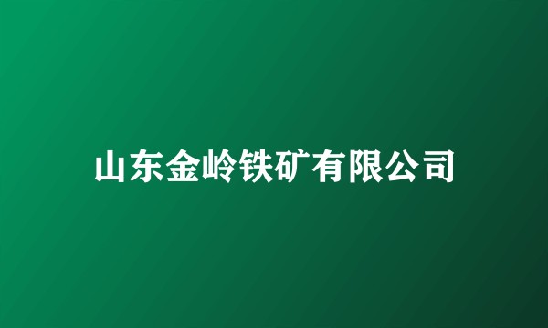 山东金岭铁矿有限公司
