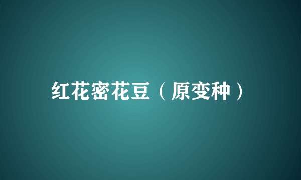 红花密花豆(原变种)