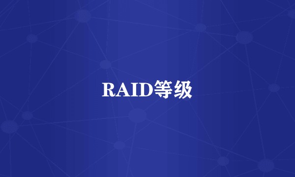 RAID等级