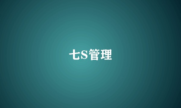 七S管理
