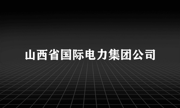 山西省国际电力集团公司
