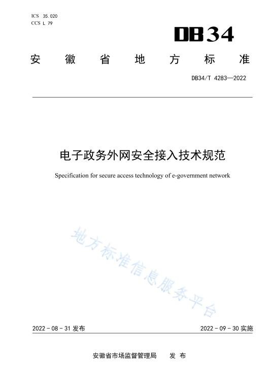 电子政务外网安全接入技术规范