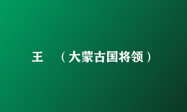 王珣(大蒙古国将领)