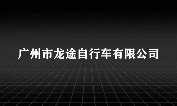 广州市龙途自行车有限公司