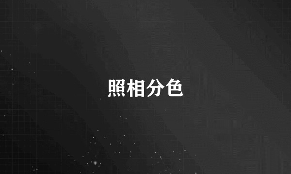 照相分色