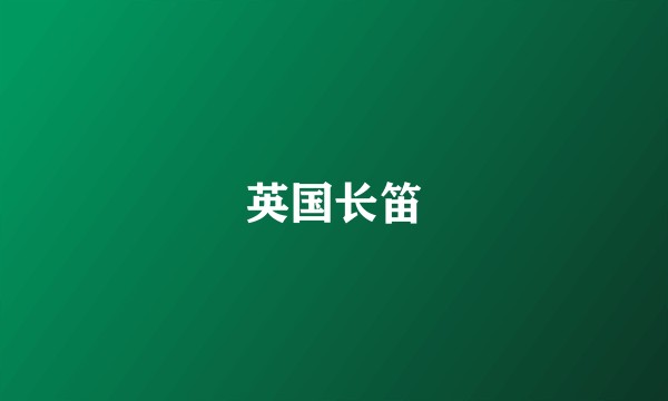 英国长笛