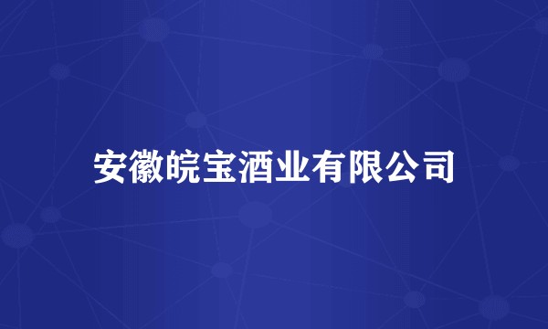 安徽皖宝酒业有限公司