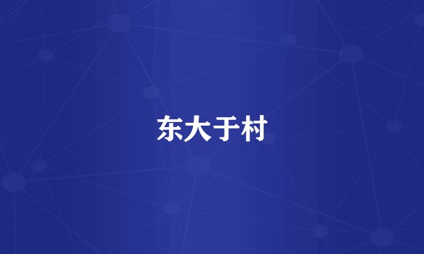 东大于村