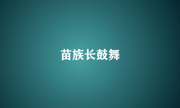 苗族长鼓舞