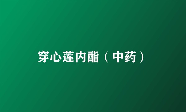 穿心莲内酯（中药）