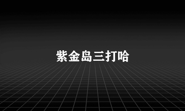紫金岛三打哈