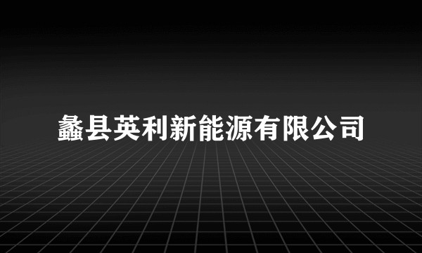 蠡县英利新能源有限公司