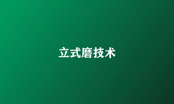 立式磨技术