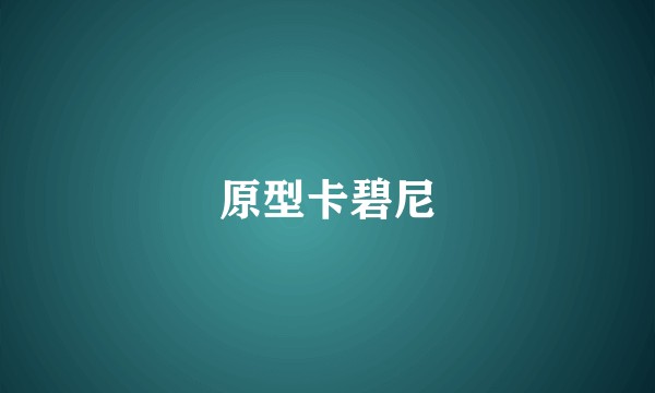 原型卡碧尼