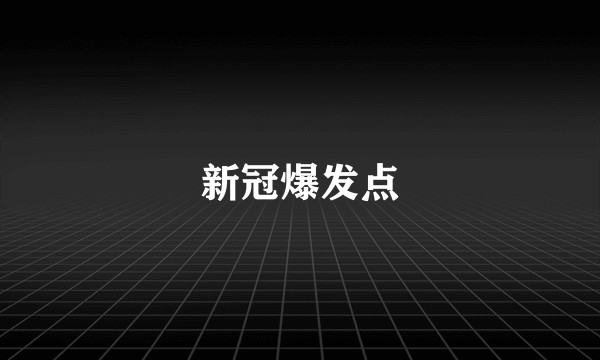 新冠爆发点