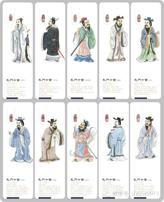 孔门十哲(孔子门下的十位学生)