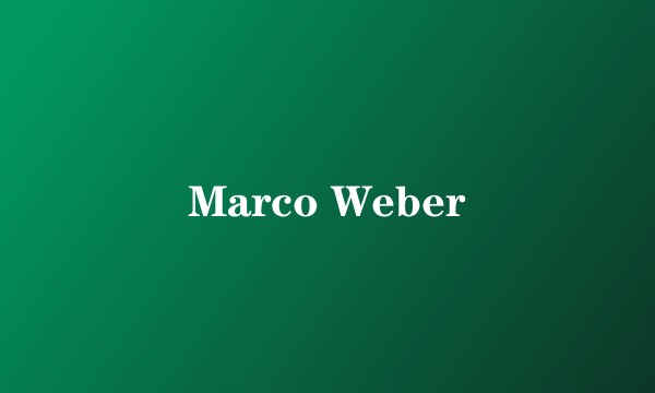 Marco Weber