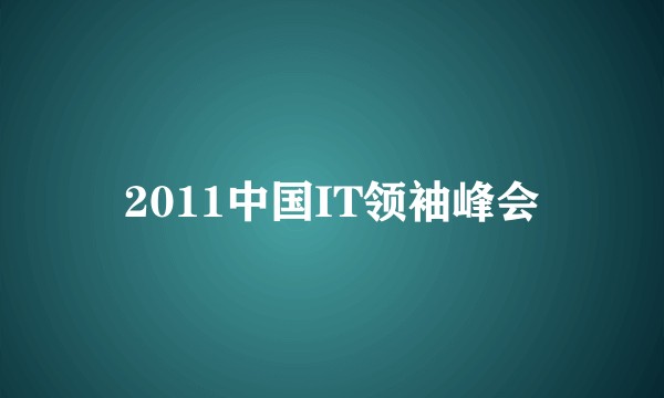 2011中国IT领袖峰会