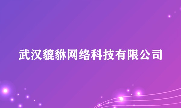 武汉貔貅网络科技有限公司