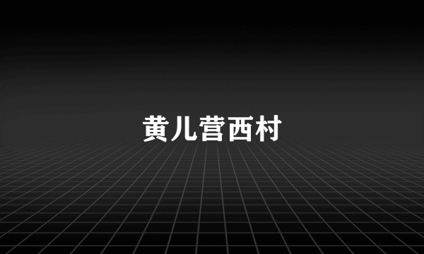 黄儿营西村