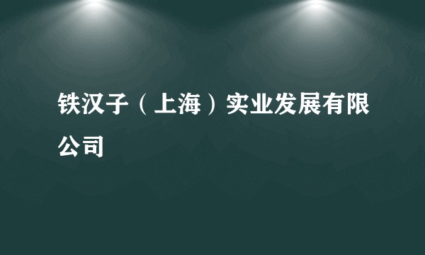 铁汉子(上海)实业发展有限公司