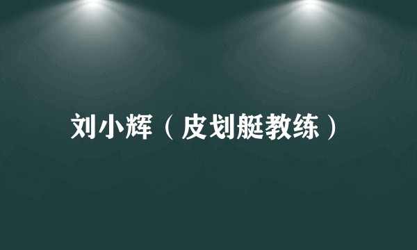刘小辉(皮划艇教练)