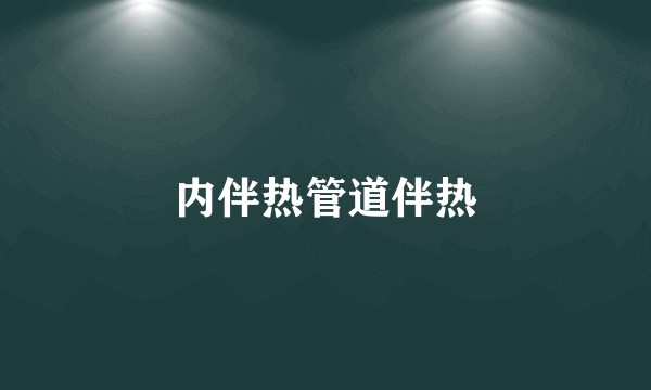内伴热管道伴热