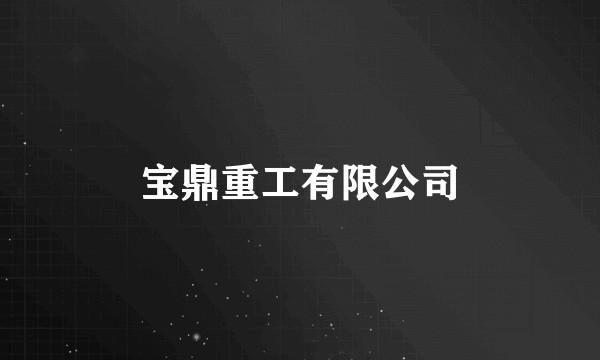 宝鼎重工有限公司