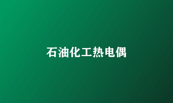 石油化工热电偶