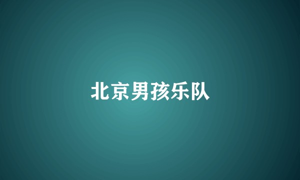 北京男孩乐队