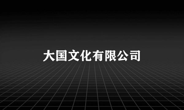 大国文化有限公司