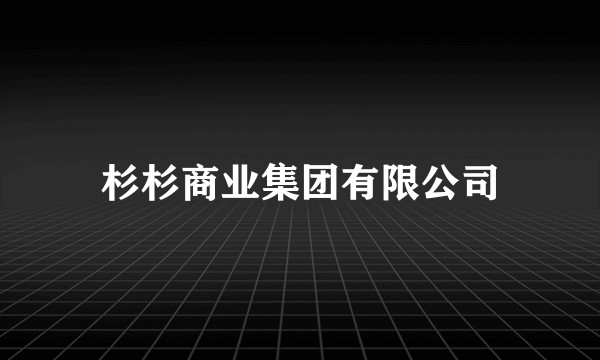 杉杉商业集团有限公司