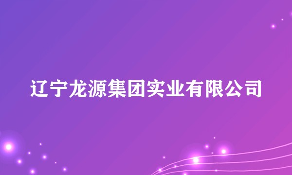 辽宁龙源集团实业有限公司