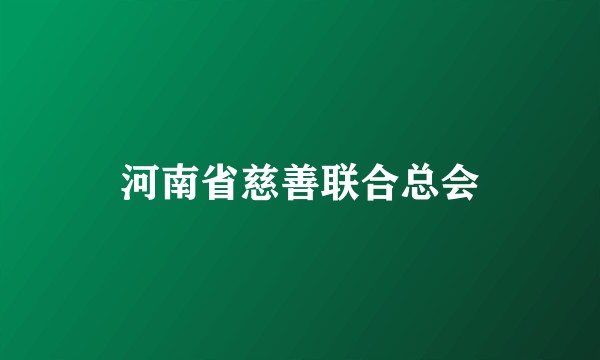 河南省慈善联合总会