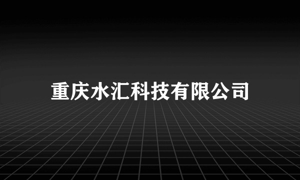 重庆水汇科技有限公司
