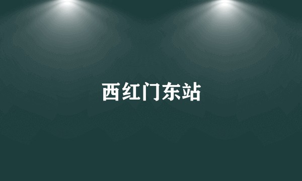 西红门东站