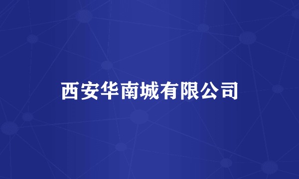 西安华南城有限公司