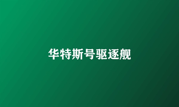 华特斯号驱逐舰